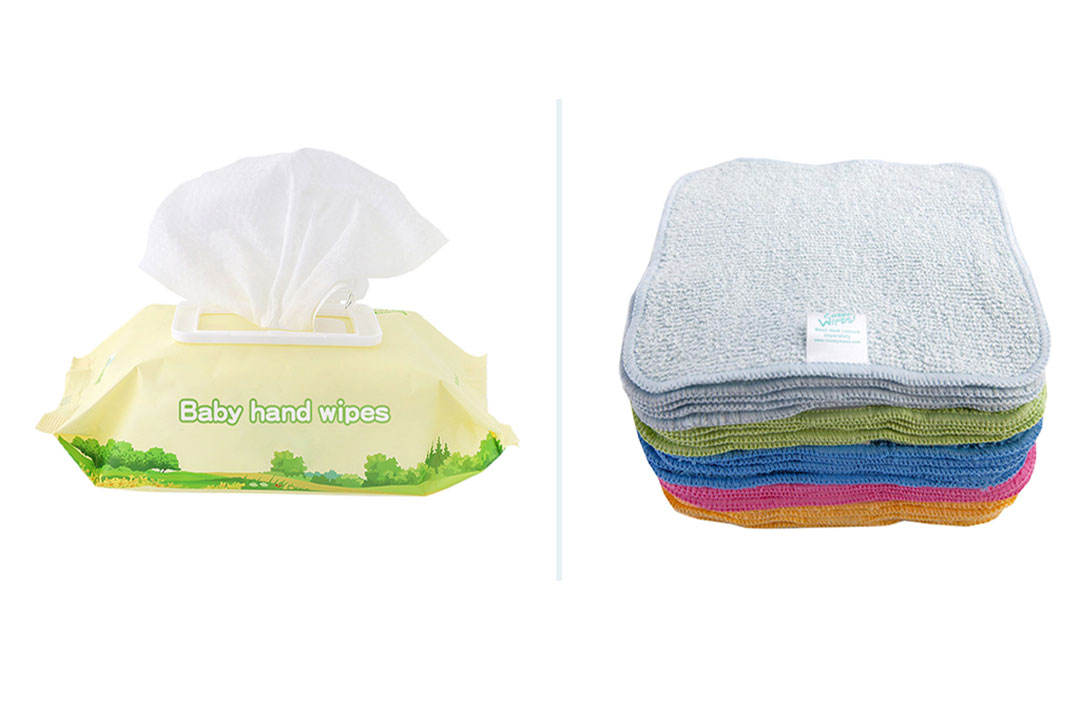 Disposable wipes and reusable wipes