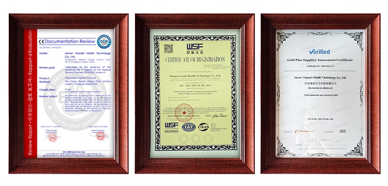 YEESAIN certifications