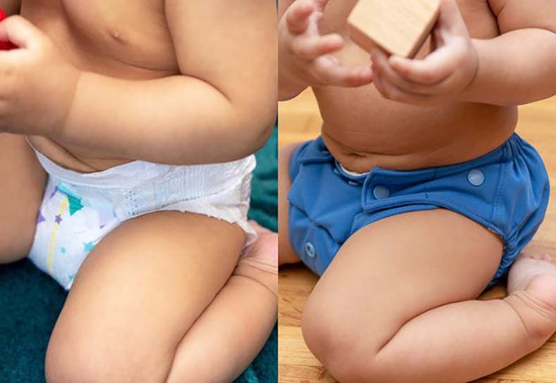 cloth diaper vs disposable diaper